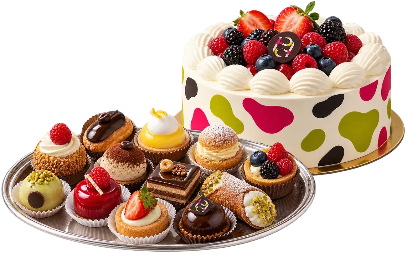 Torta decorata a mano nel laboratorio di Cisterna