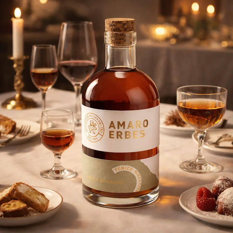 Amaro Erbes Tonico Digestivo Bio Cl 0,70 40% Vol.- Fratelli Izzi - immagine 2