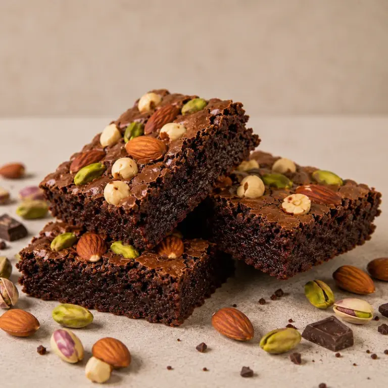Brownie Artigianale con Frutta Secca Tostata e Uvetta 500 g
