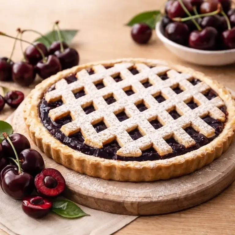 Crostata con confettura di marasche